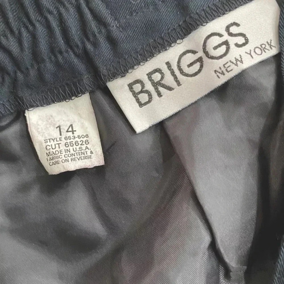 BRIGGS EASY CARE WASHABLE BLACK PENCIL SKIRT FULLY LINED SIZE 14 - Picture 5 of 6